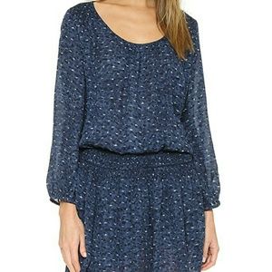 NWT Joie Bain silk dress deep chambray S